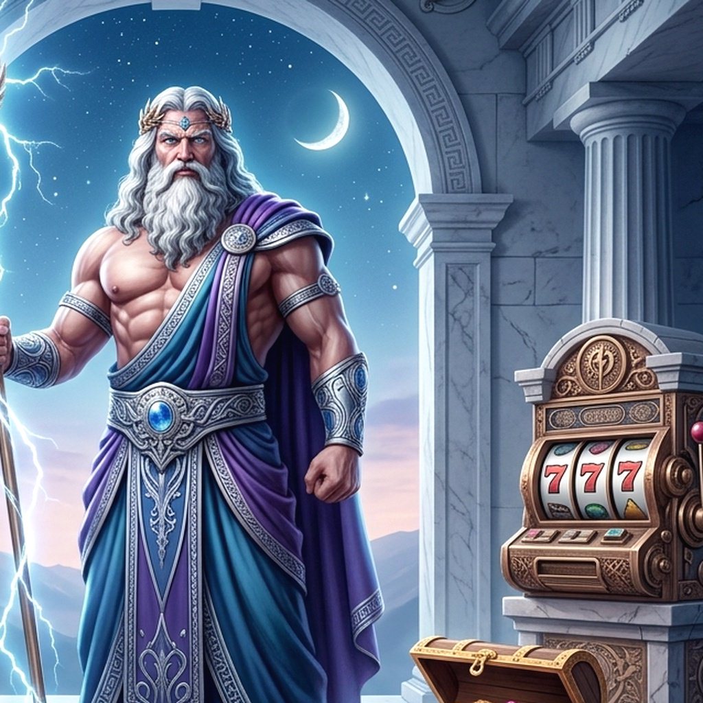 Ilustrasi permainan Fortune Gems dengan simbol permata berkilau