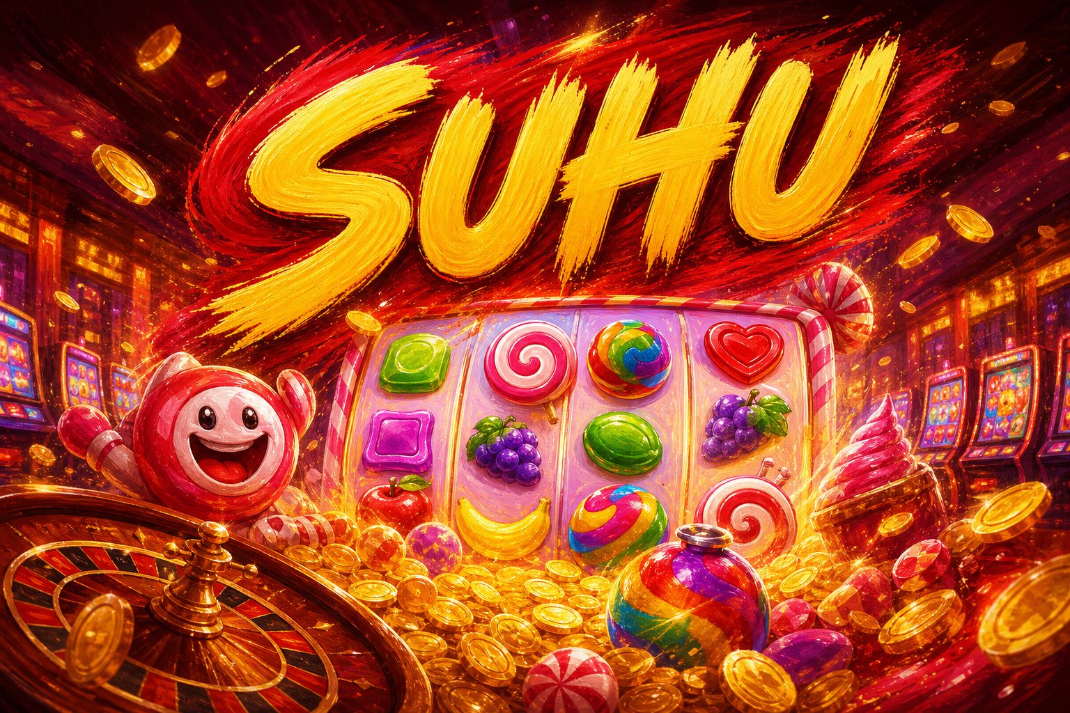 Tampilan halaman utama Fortune Gems 2 di SUHU dengan nuansa permata berkilau