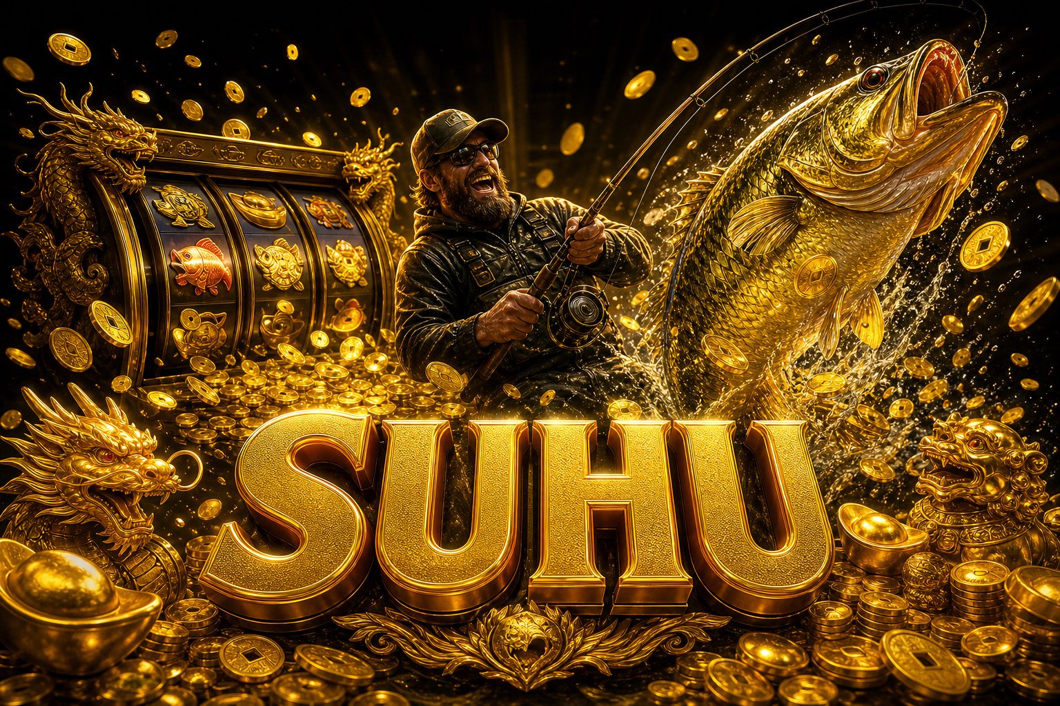 Tampilan antarmuka Fortune Gems di SUHU dengan gulungan permata