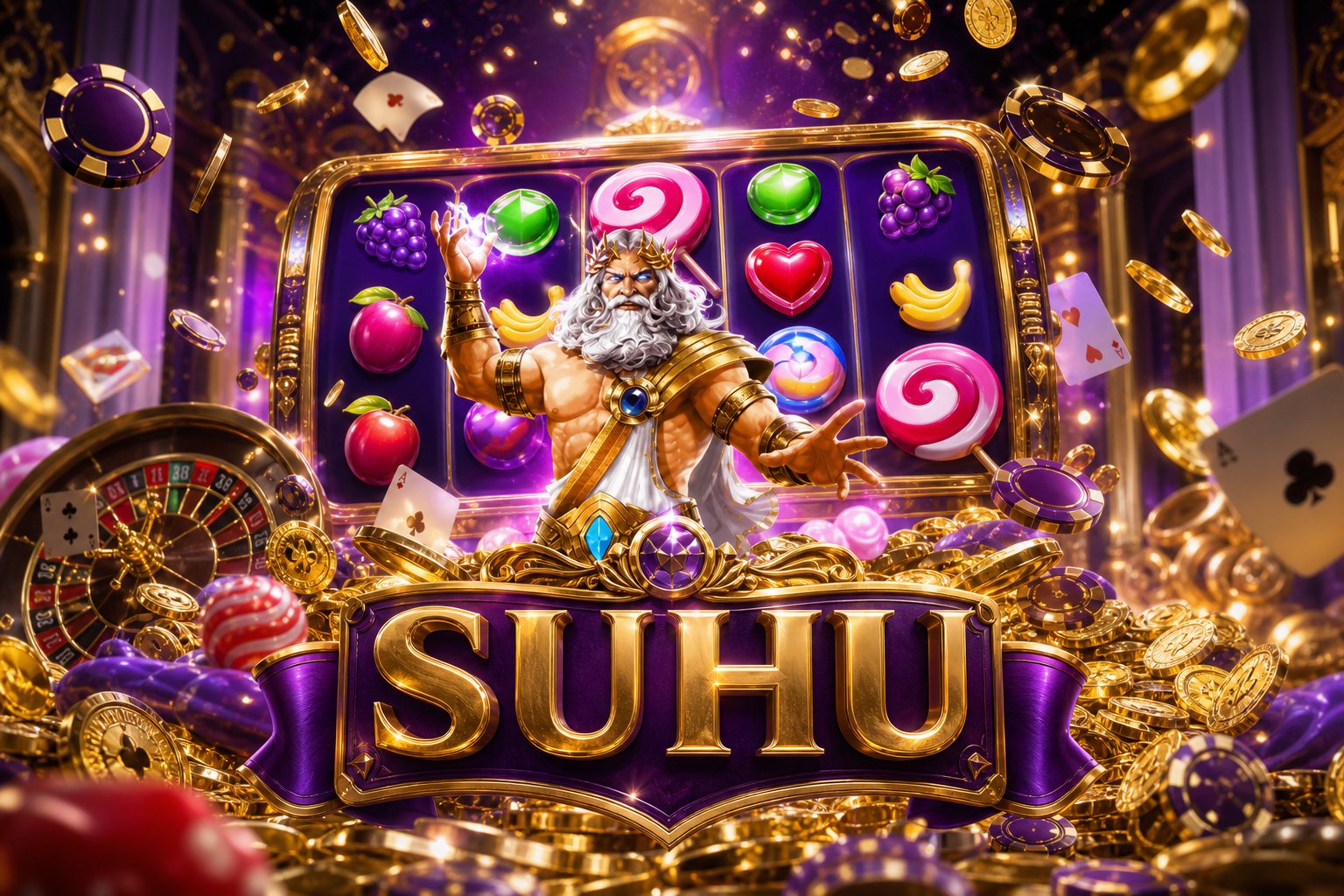Menu hadiah absen harian dan acara berkala pada permainan Fortune Gems 2